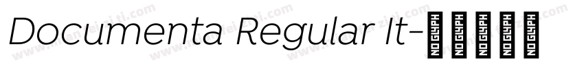 Documenta Regular It字体转换
